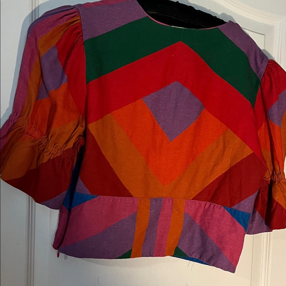 FARM Rio Colorful Geometric Blouse - Picture 3 of 3